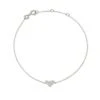 Heart 14k White Gold Chain Bracelet In White Diamond -Kendra Scott kendra scott heart delicate chain bracelet 14k white gold white diamond 00 lg