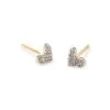 Heart 14k Yellow Gold Stud Earrings In White Diamonds 1 Heart 14k Yellow Gold Stud Earrings In White Diamonds -Kendra Scott kendra scott heart stud earring 14k yellow gold white diamonds 00 lg