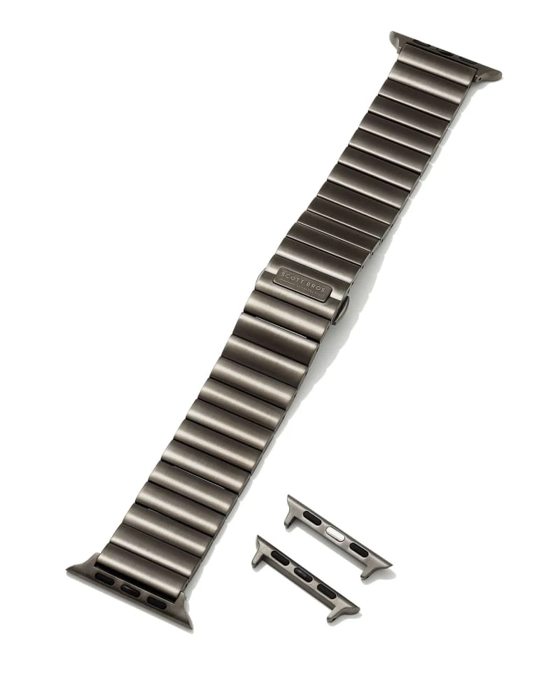 Hudson Watch Band In Gunmetal Stainless Steel 5 Hudson Watch Band In Gunmetal Stainless Steel - Image 3