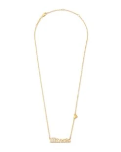 Kendra Scott -Kendra Scott kendra scott illinois pendant necklace 18k yellow gold vermeil 01 lg