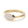 Isa Ring In Pave Diamond And 14k Yellow Gold -Kendra Scott kendra scott isa band ring 14k gold white diamond 00 lg