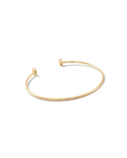 Isabella 14k Yellow Cuff Bracelet In White Diamond -Kendra Scott kendra scott isabella cuff bracelet 14k yellow gold white diamond 01