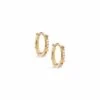 Jett 14k Yellow Gold Huggie Earrings In White Diamond -Kendra Scott kendra scott jett 14k yellow gold diamond hoop earrings 00 default lg