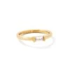 Juliette Gold Band Ring In White Crystal -Kendra Scott kendra scott juliette band ring gold white crystal 00