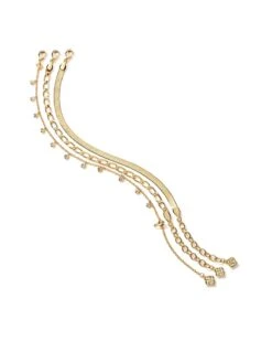 Kassie Set Of 3 Chain Bracelets In Gold 8 Kassie Set Of 3 Chain Bracelets In Gold -Kendra Scott kendra scott kassie set of 3 chain bracelet gold 01