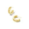 Kelly Huggie Earrings In Gold -Kendra Scott kendra scott kelly huggie earrings gold 00