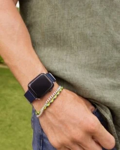 Kenneth Nylon Watch Band In Navy -Kendra Scott kendra scott kenneth nylon watch band navy nato