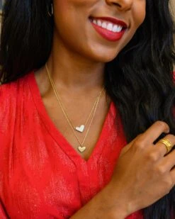 Large Heart 14k Yellow Gold Pendant Necklace In White Diamond -Kendra Scott kendra scott large heart pendant 14kgold white diamond 02 lg