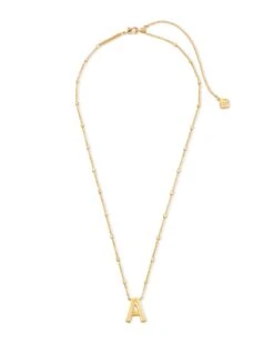 Kendra Scott -Kendra Scott kendra scott letter A pendant necklace gold 01 lg