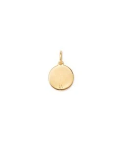 Letter A Coin Charm In 18k Gold Vermeil -Kendra Scott kendra scott letter a coin 18k gold vermeil 01 lg