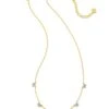 Lillia Crystal Butterfly Gold Strand Necklace In Violet Crystal -Kendra Scott kendra scott lillia crystal strand necklace gold violet crystal white cz 01