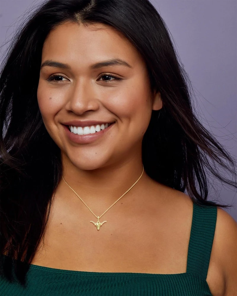 Longhorn Charm In 18k Gold Vermeil 4 Longhorn Charm In 18k Gold Vermeil - Image 2