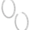 Maggie Hoop Earrings In Silver Filigree -Kendra Scott kendra scott maggie hoop earring silver filigree lg 00