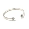 Mallory Silver Cuff Bracelet In Platinum Drusy 2 Mallory Silver Cuff Bracelet In Platinum Drusy -Kendra Scott kendra scott mallory cuff bracelet rhodium platinum drusy 00