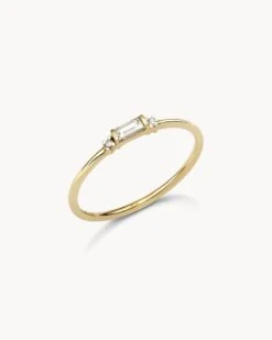 Maria 14k Yellow Gold Band Ring In White Diamond -Kendra Scott kendra scott maria band ring 14k yellow gold white diamond 01