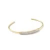 Marisa 14k Yellow Gold Statement Cuff Bracelet In White Diamond -Kendra Scott kendra scott marisa statement cuff 14k yellow gold white diamond 00