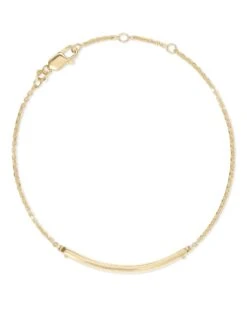 Mattie Bar Delicate Bracelet In 18k Gold Vermeil -Kendra Scott kendra scott mattie bracelet gold 01 lg