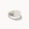 Hicks Signet Ring In Oxidized Sterling Silver 1 Hicks Signet Ring In Oxidized Sterling Silver -Kendra Scott kendra scott mens hicks signet ring sterling silver 00 lg