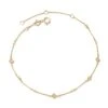 Michelle 14k Yellow Gold Delicate Bracelet In White Diamond -Kendra Scott kendra scott michelle delicate bracelet 14k yellow gold white diamond 00