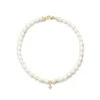 Michelle 14k Yellow Gold Pearl Bracelet In White Pearl -Kendra Scott kendra scott michelle pearl bracelet 14k yellow gold white pearl 00