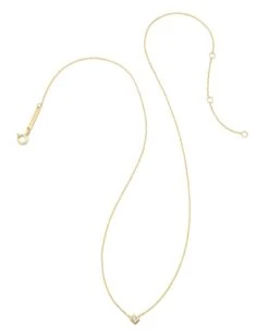 Michelle 14k Yellow Gold Pendant Necklace In White Diamond -Kendra Scott kendra scott michelle pendant necklace 14k yellow gold white diamond 01