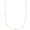 Michelle 14k Yellow Gold Strand Necklace In White Diamond -Kendra Scott kendra scott michelle short strand necklace 14k yellow gold white diamond 00 lg