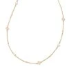 Michelle 14k Yellow Gold Strand Necklace In White Pearl -Kendra Scott kendra scott michelle strand necklace 14k yellow gold wt pearl wt diamond 00