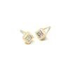 Michelle 14k Yellow Gold Stud Earrings In White Diamond, .16ct -Kendra Scott kendra scott michelle stud earrings 14k yellow gold .16 ct white diamond 00