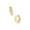 Mikki Metal Huggie Earrings In Gold -Kendra Scott kendra scott mikki metal huggie earrings gold 00