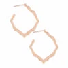 Miku Hoop Earrings In Rose Gold -Kendra Scott kendra scott miku earrings rose gold 01 lg