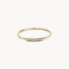 Mila 14k Yellow Gold Band Ring In White Diamond -Kendra Scott kendra scott mila band ring 14k yellow gold white diamond 00
