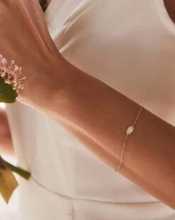 Millicent 14k Yellow Gold Delicate Chain Bracelet In White Diamond 7 Millicent 14k Yellow Gold Delicate Chain Bracelet In White Diamond -Kendra Scott kendra scott millicent delicate chain bracelet 14k yellow gold white diamond