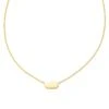 Mommy & Me Adult Fern Short Pendant Necklace In 18k Gold Vermeil -Kendra Scott kendra scott mommy and me adult fern short pendant necklace 18k yellow gold vermeil 00