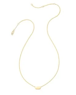 Mommy & Me Adult Fern Short Pendant Necklace In 18k Gold Vermeil -Kendra Scott kendra scott mommy and me adult fern short pendant necklace 18k yellow gold vermeil 01