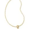 Olivia Cross Chain Convertible Necklace In Gold -Kendra Scott kendra scott olivia cross chain necklace gold 00