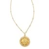 Om 18k Gold Vermeil Pendant Necklace In White Sapphire 2 Om 18k Gold Vermeil Pendant Necklace In White Sapphire -Kendra Scott kendra scott om pendant necklace 18k yellow gold vermeil blue sapphire 00