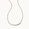 Ott 14k Yellow Gold Pendant Necklace In White Diamond 2 Ott 14k Yellow Gold Pendant Necklace In White Diamond -Kendra Scott kendra scott ott pendant necklace 14k yellow gold wt diamond 00 lg