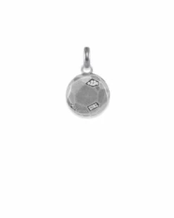 Pave Locket Charm In Vintage Silver -Kendra Scott kendra scott pave locket charm vintage silver 01 lg