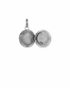 Pave Locket Charm In Vintage Silver -Kendra Scott kendra scott pave locket charm vintage silver 02 lg