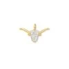 Pave Longhorn 14k Yellow Gold Charm In White Diamond -Kendra Scott kendra scott pave longhorn charm 14k yellow gold white diamond 00 lg
