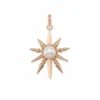 Sunburst With Pearl Charm In Rose Gold -Kendra Scott kendra scott pearl sunburst charm rose gold 00 lg