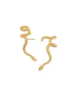 Phoenix Ear Climber Earrings In Vintage Gold