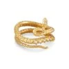 Phoenix Wrap Ring In Vintage Gold -Kendra Scott kendra scott phoenix wrap ring vintage gold white cz 00 lg