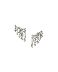 Quinn Ear Climber Earrings In Silver