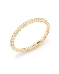 Remi 14k Yellow Gold Band Ring In White Diamonds -Kendra Scott kendra scott remi ring yellow gold white diamond a 01 lg