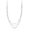 Rina Silver Multi Strand Necklace In Lustre Glass -Kendra Scott kendra scott rina multi stand necklace rhodium lustre plated clear glass white cz 00 lg