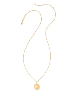 Sage Metal Pendant Necklace In 18k Gold Vermeil -Kendra Scott kendra scott sage metal pendant necklace 18k gold vermeil 01