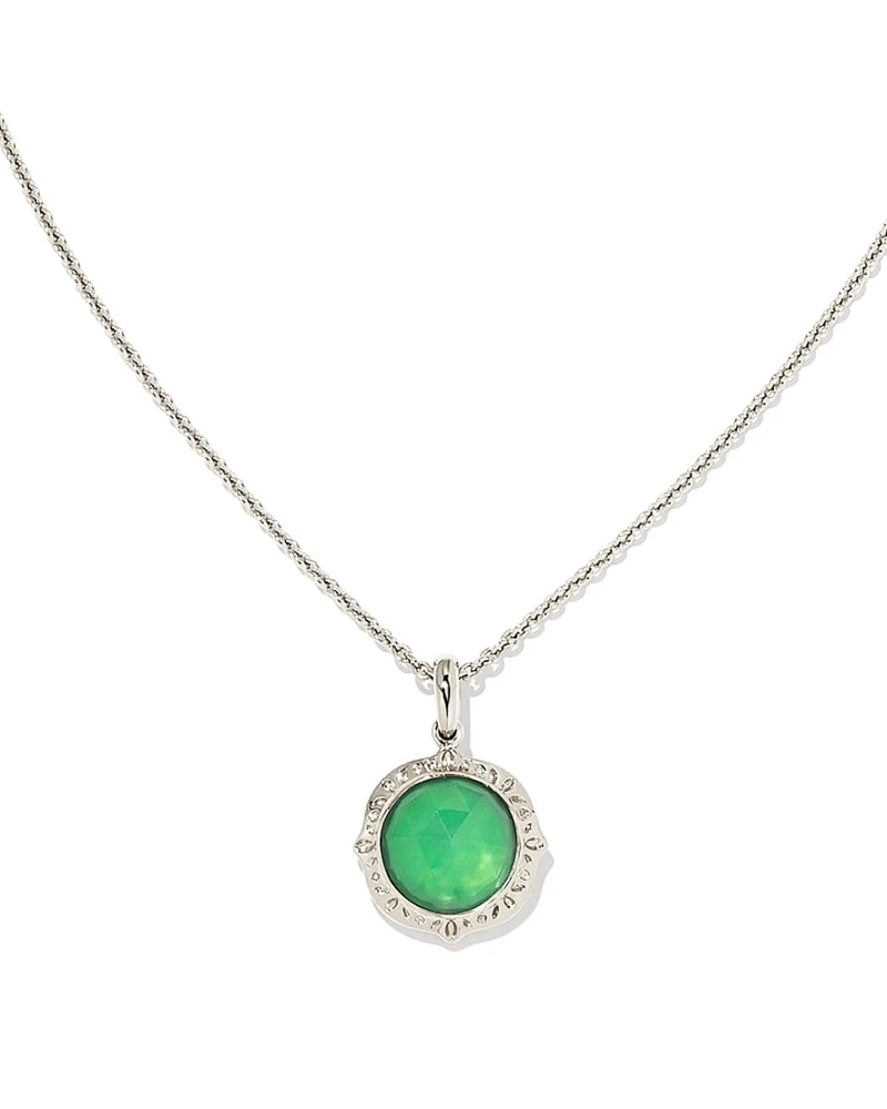 Sage Sterling Silver Pendant Necklace In Chrysoprase 3 Sage Sterling Silver Pendant Necklace In Chrysoprase