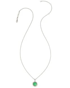 Sage Sterling Silver Pendant Necklace In Chrysoprase 7 Sage Sterling Silver Pendant Necklace In Chrysoprase -Kendra Scott kendra scott sage pendant necklace sterling silver chrysoprase 01