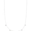Shannon 14k White Gold Collar Necklace In White Diamond -Kendra Scott kendra scott shannon necklace 14k white gold white diamond 00 lg